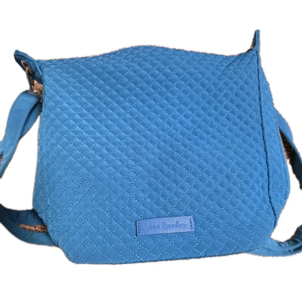 Vera Bradley Carson Hobo Bag Quilted Bahama Bay Teal Crossbody Purse